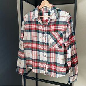 NWT Aerie Flannel Plaid Button Down Shirt